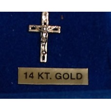 14 kt Gold Crucifix